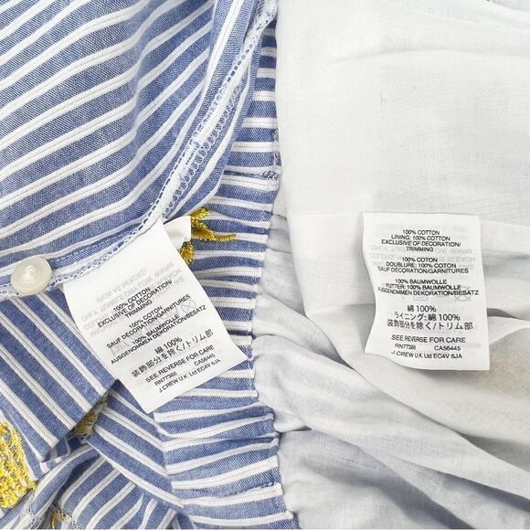 J. CREW Embroidered Pineapple Skirt & Tank Size XS & 2.  SELLING AS A SET - Picture 10 of 14